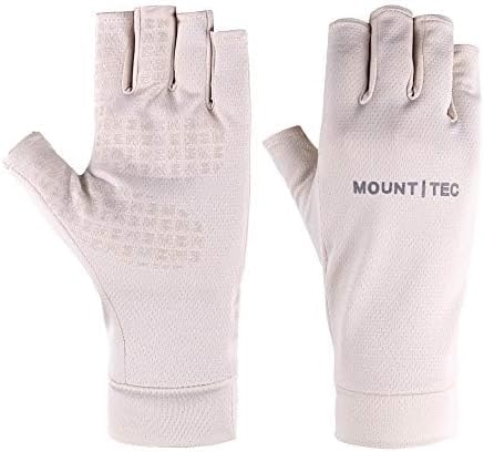 Unisex UV Protective Fingerless Gloves UPF 50+ Summer Sun Glove for Outdoor Fishing Cycling Hiking Driving Kayaking