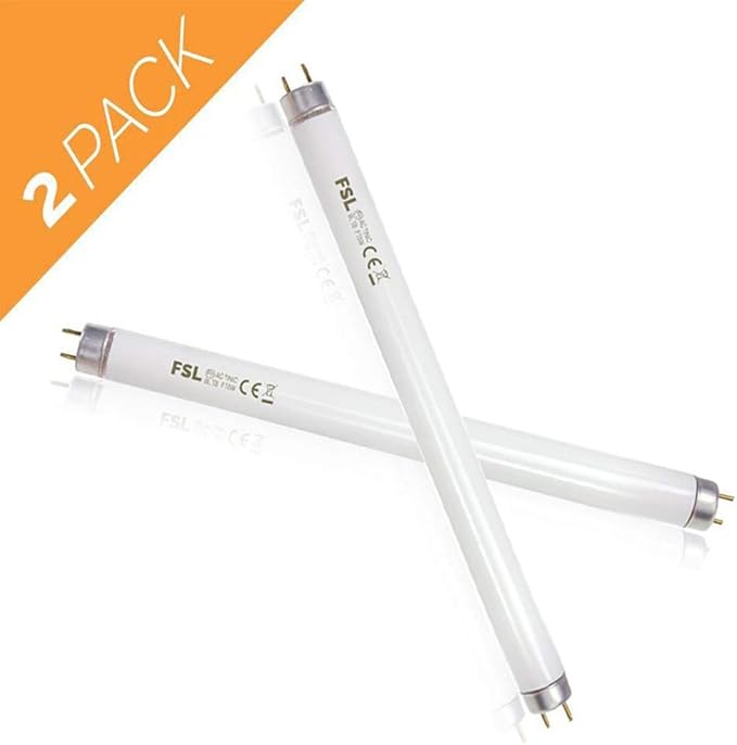 ASPECTEK Bug Zapper Mosquito UV Lamp Replacement Bulbs - Pack of 2X 10W UV Light Tubes, Compatible with ASPECTEK 20W Electronic Bug Zapper Models for Indoor Use