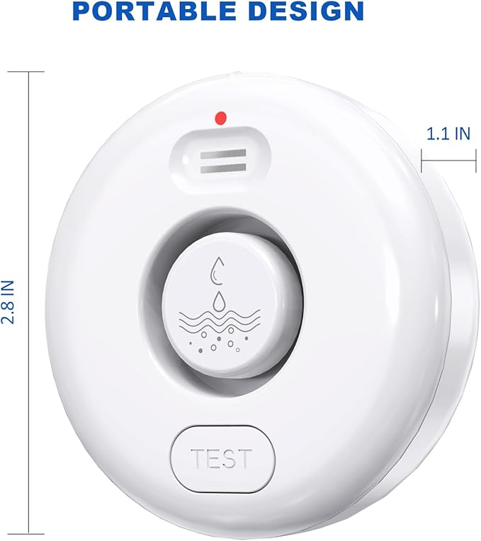 WiFi Water Leak Detectors for Home 3 Pack, Wireless Smart Water Leak Sensor, 120dB Adjustable Water Sensor Alarm Leak Detector, APP Alerts, 3 Water Sensors & 1 Hub for Kitchen, Bathroom, Sink, Laundry
