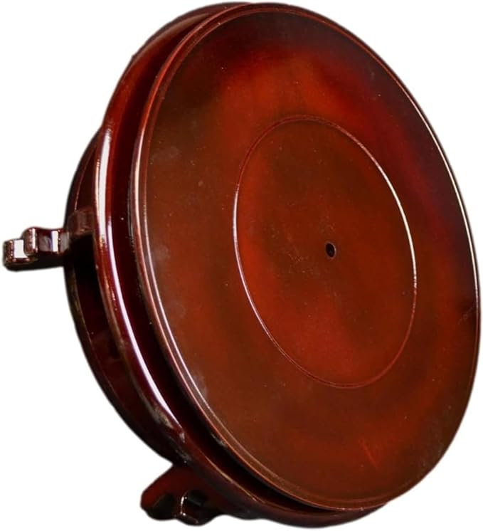 6" Wooden Rosewood Fishbowl Display Vase Stand Plant Pot Display Stand