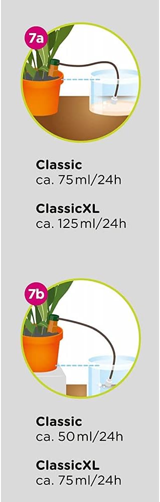 Blumat Plant Watering Devices | Classic XL Self Watering Planter Insert | Automatic Drip Plant Watering Stakes for Pots | Prevents Overwatering and Underwatering for Healthy Growth | 6 Pack