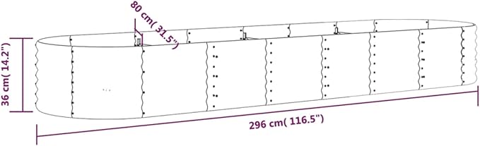 Zateety 9.7ft x 9.7ft Large Metal Raised Garden Bed, Anthracite Grey Galvanized Steel Planter Box, Outdoor Square Gardening Bed for Vegetables, Flowers & Herb Garden (14.2" Deep)