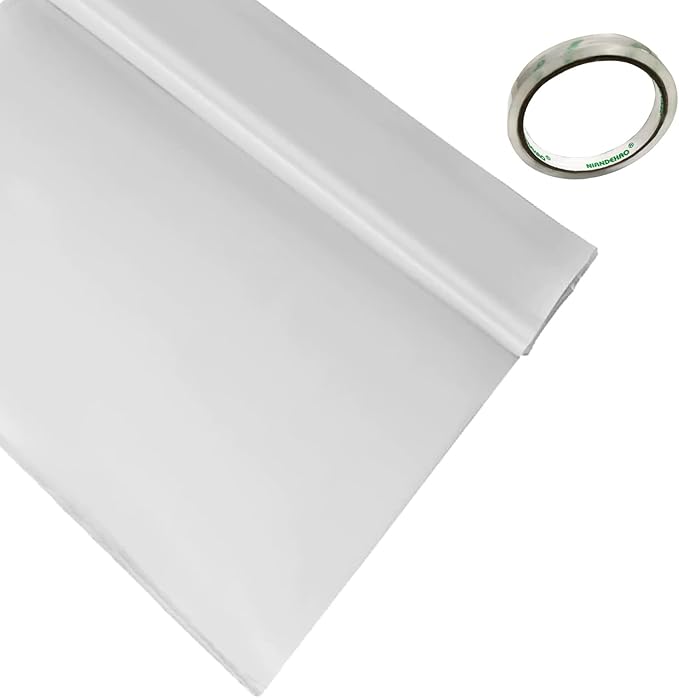 VEVOR Greenhouse Plastic Sheeting 8 x 25 ft, 6 Mil Thickness UV Resistant Clear Polyethylene Film, Hoop Green House Cover for Farms, Agriculture, Garden