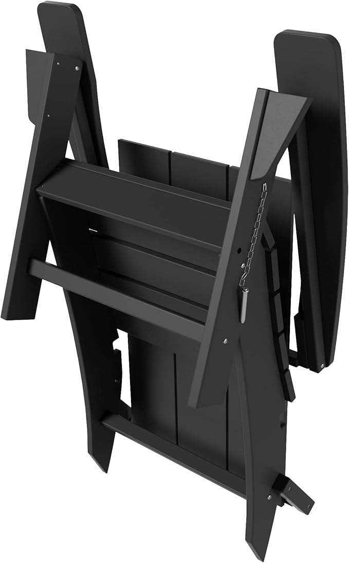 WestinTrends Ashore Modern Outdoor Folding Adirondack Chair (Set of 2), Gray