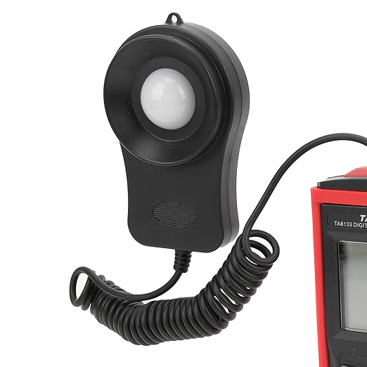 GYZOUKA TA8133 Digital Light Meter, Illuminance Meter with Manual Auto Range 200000lx, for Visible Light Measurement