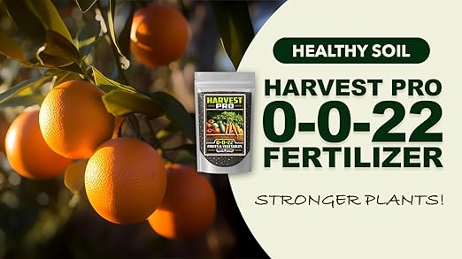 Fertilizer Commerical Grade | Harvest Pro 0-0-22 | 1 Pound | Custom Professional Mix Blend | Potassium & Magnesium for Fruit, Citrus & Vegetable Plants | Support Bud Development, Flowering & Fruit