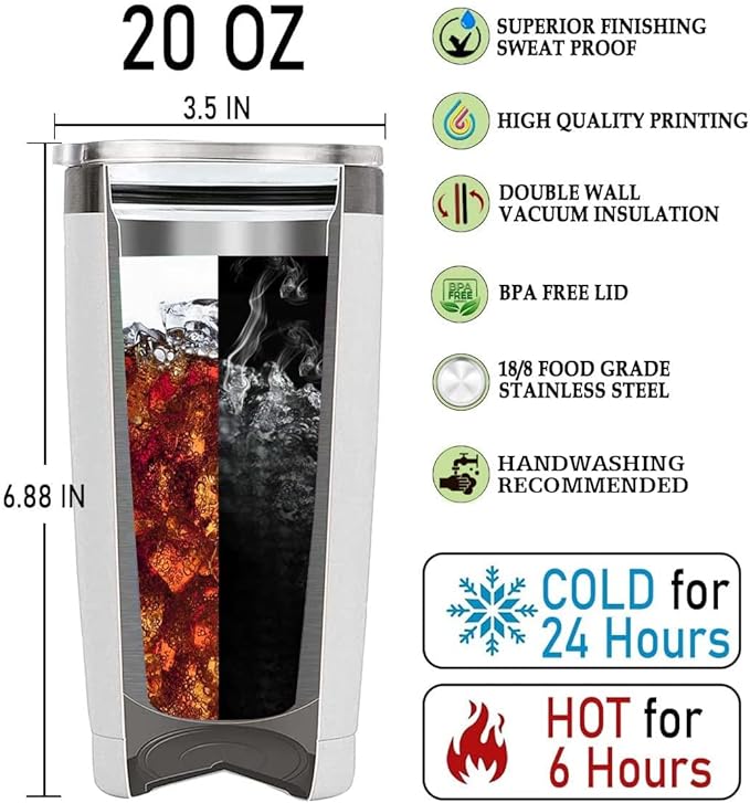 WONWIX Personalized Drummer Gifts for Men Gift for Drummers Drum Players 20oz Travel Cup Coffee Mug Stainless Steel Insulated Tumbler with Lid Gift for Music Lovers