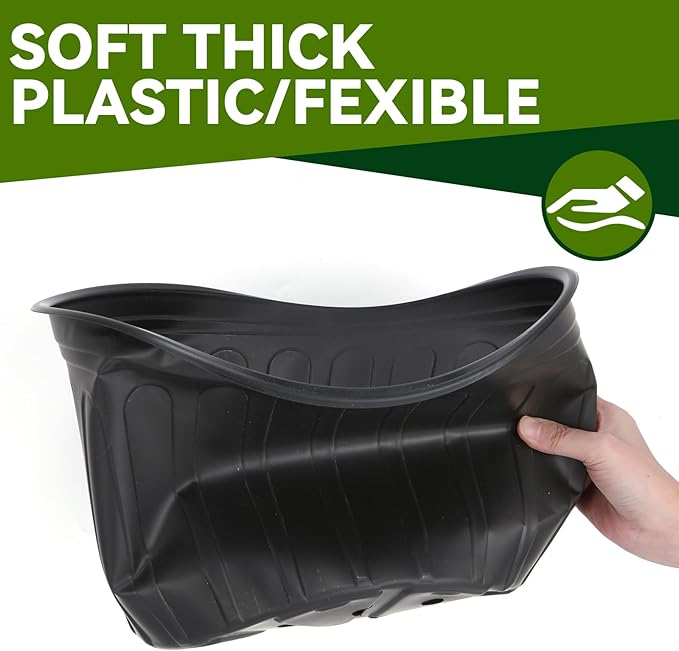 SLMKHHU 30 Pack 5 Gallon Plastic Nursery Pots,12.8 Inch Thickened Soft Plant Pots with Drainage Holes,Flower Planter Container for Seedlings Garden,Indoor and Outdoor