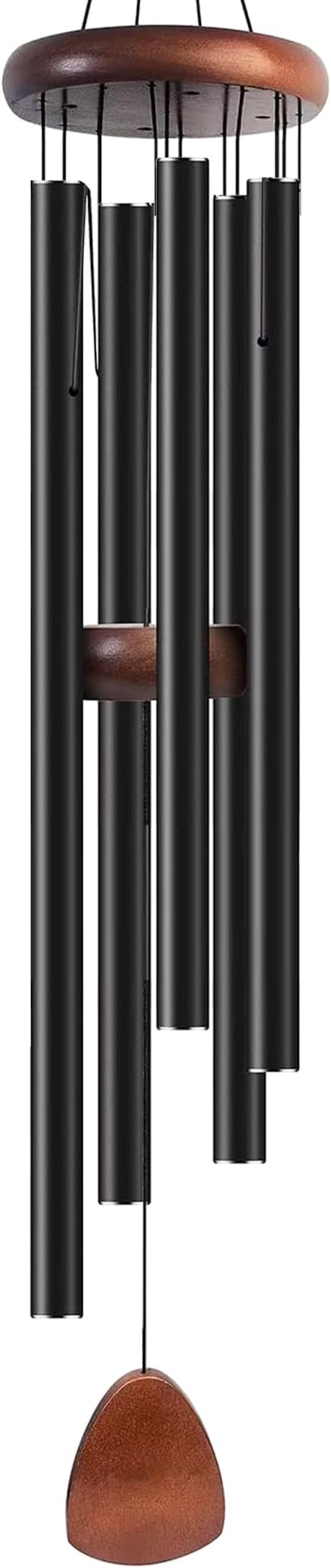 Bursvik 50 Inch Extra Large Wind Chimes for Outside, Deep Tone Windchimes with 5 Heavy Duty Aluminium Tubes for Garden