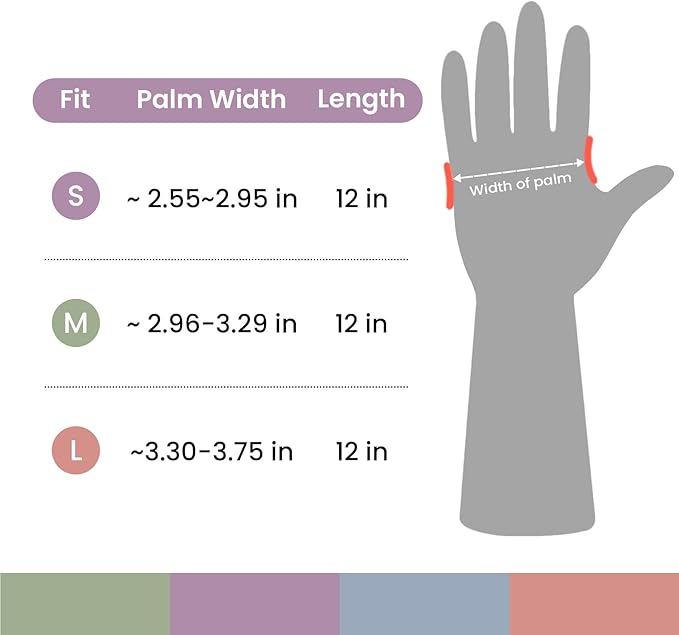 Rubber Cleaning Gloves for Dishwashing, 4 Pairs Reusable Kitchen Gloves for Washing Dishes and Household Cleaning, Purple Dish Gloves with Flocked Lining and Non-Slip Grip, Pefect for Woman Men - S
