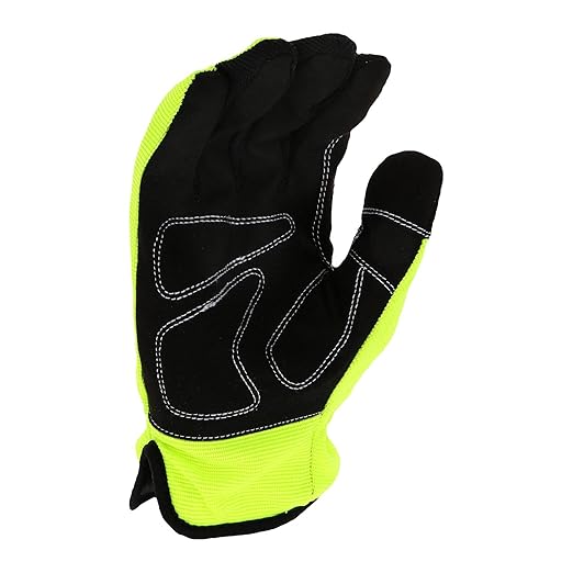 West Chester High Dexterity Slip-On Winter Gloves, Thinsulate Lining, Tear-Resistant, Safety Work Gloves, Yellow, Large (96555-L)
