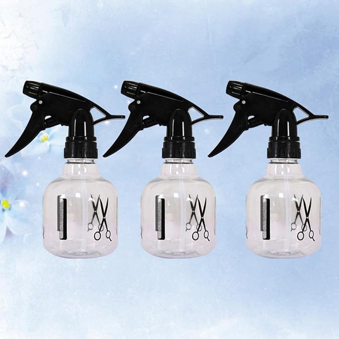 3PCS Plastic Spray Bottles Fine Mist Sprayer for Hairdressing Flower Watering Portable Refillable Household Use Travel Bottles