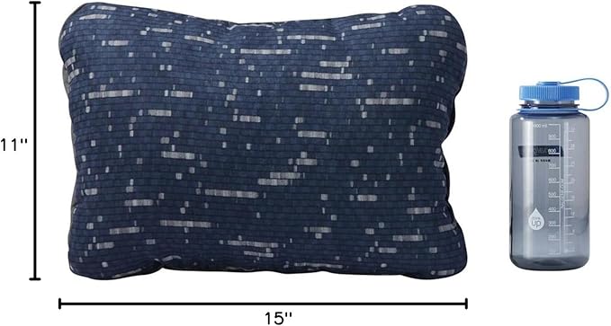 Therm-a-Rest Compressible Camping and Backpacking Pillow, Warp Speed Print, Small
