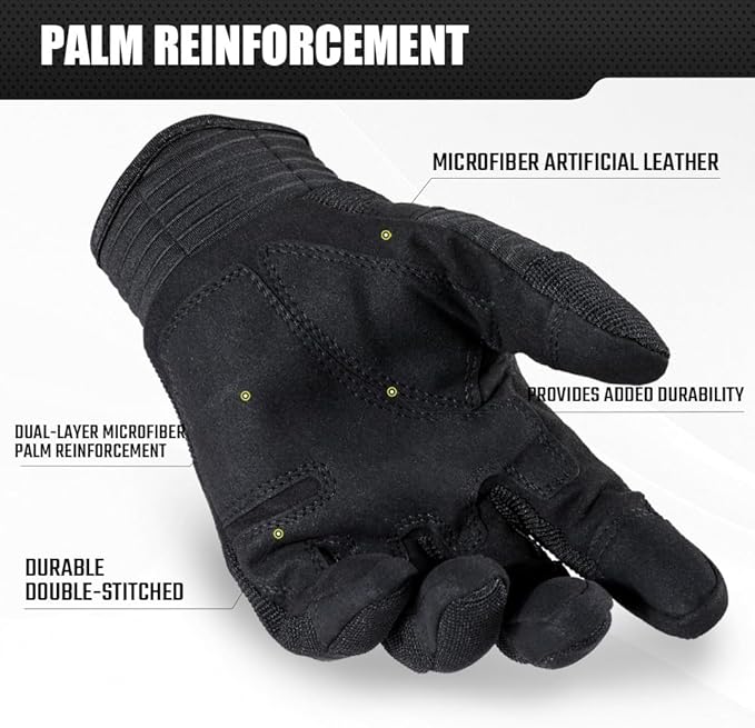 WTACTFUL Tactical Gloves for Men Touchscreen Airsoft Paintball Motorcycle Gloves