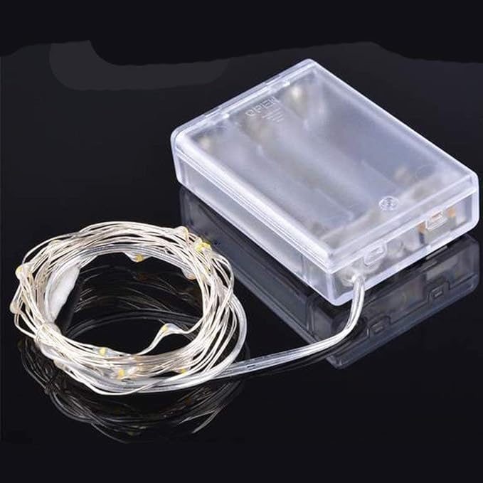 XINKAITE LEDs Fairy Lights,String Lights for Indoor&Outdoor Bedroom, Christmas, Parties, Wedding, Centerpiece, Decoration,Battery Operated (10Ft/3M Warm White)
