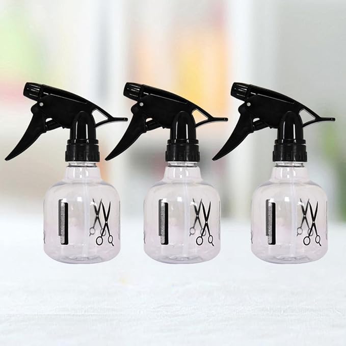 3PCS Plastic Spray Bottles Refillable Hairdressing Sprayer for Haircut and Flower Watering Portable Fine Mist Bottles Household Use