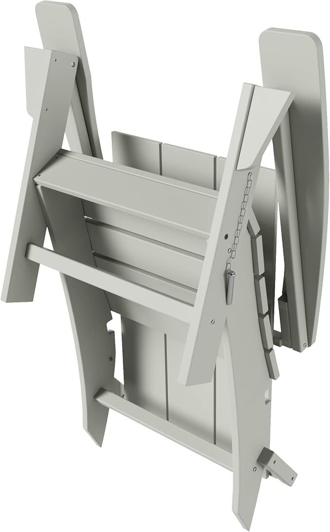 WestinTrends Ashore Modern Outdoor Folding Adirondack Chair (Set of 2), Sand