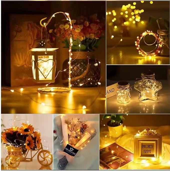 3 Pack USB Fairy Lights 3meters 30 lamp Beads Led Copper USB Powered for Christmas ,Camp,Halloween,Parties,Wedding, Christmas Tree Decoration…White (Warm)