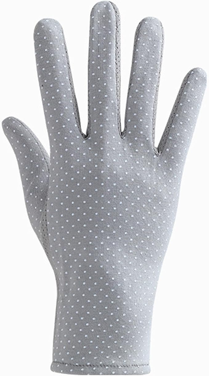INOGIH Women Sunblock-Fingerless Gloves UV-Sun-Protection Driving Non-Slip Outdoor Gloves for Women Girls