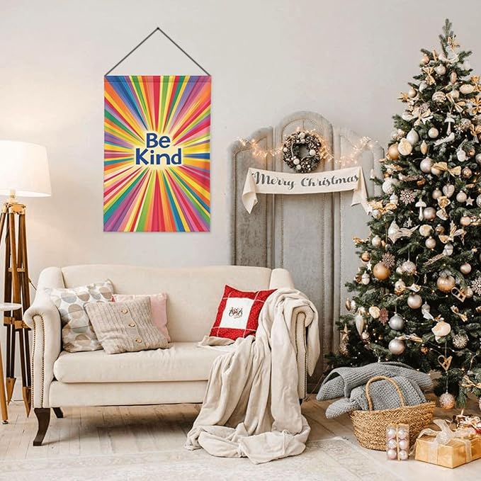 Be Kind Garden Flag 12x18 Inch Double Sided All-Weather Polyester Outdoor Flag For Patio Lawn Yard And Garden Welcome Decor