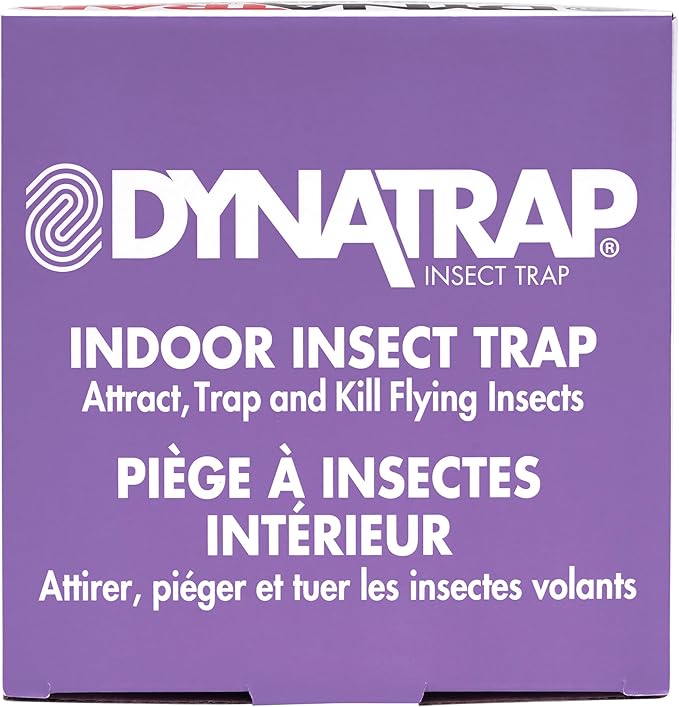 DynaTrap DT152 Indoor Insect Trap and Killer – Catches and Kills Fruit Flies, Gnats, Moths, Mosquitoes & Other Flying Insects (Pack of 6)