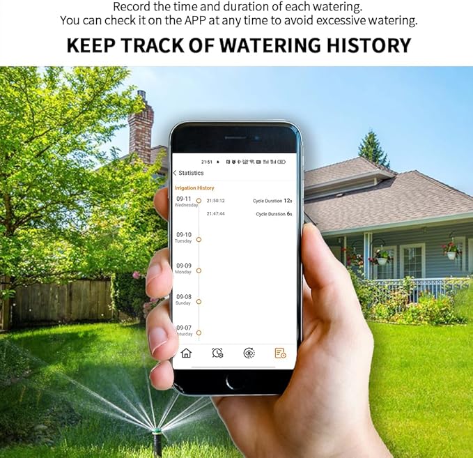 Gray WiFi Sprinkler, 1 Zone Smart Water Timer, Outdoor Hose Timer for Lawns, Yards and Garden (1-1 Zone Smart, Gray