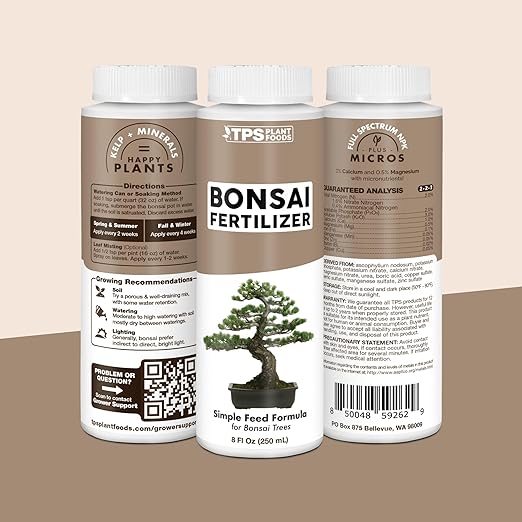 Bonsai Fertilizer for All Bonsai Trees, Great for Root Soaks, Liquid Plant Food 1 Gallon (128 oz)