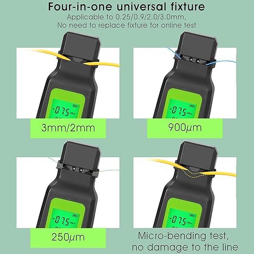 2-Piece Rechargeable Fiber Optic Light Source Single Mode Dual Wavelength 1310 1550nm Stable Light Source,Single Mode/Multi Mode Fiber Optic identifier
