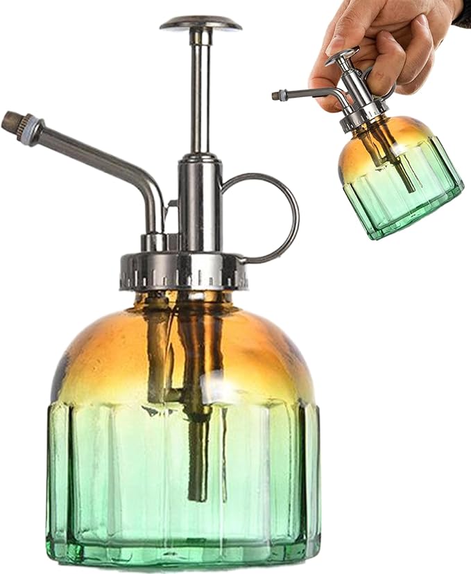 Style 3 Vintage Plant Mister, 200ml Bronze Top Spray Bottle for House Plants