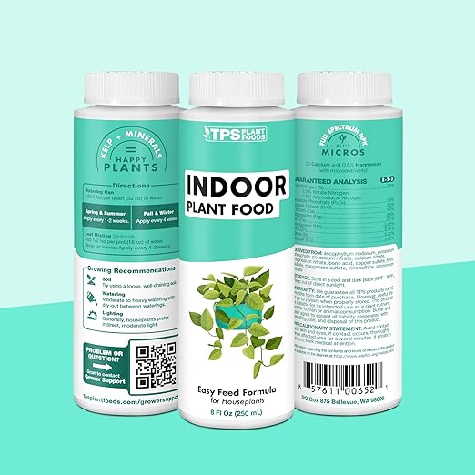 TPS NUTRIENTS Indoor Plant Food for Houseplants, Liquid Fertilizer, 1 Gallon (128 oz)