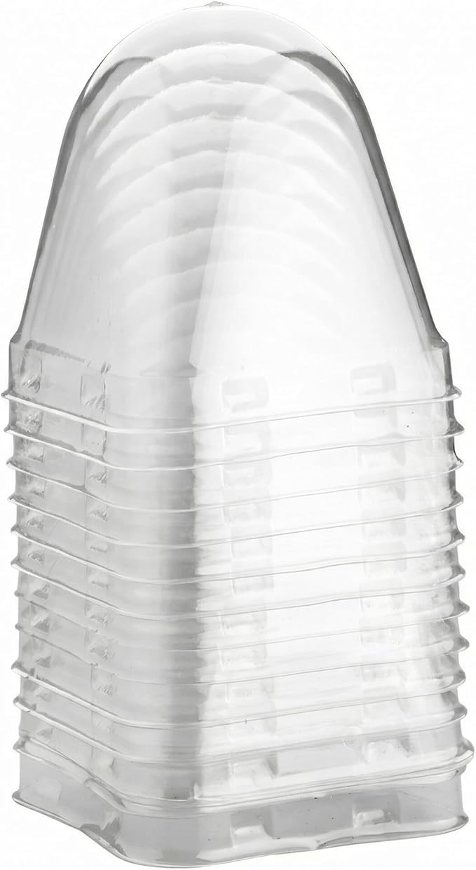 120 Pack Clear Humidity Domes, Vented Propagation Domes with Ventilation Holes, Transparent Seedling Domes Compatible with 2.7 Inch Seed Starter Pots for Seedlings Cuttings