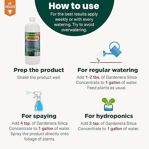 ππππ
ππππππππ Liquid Silica Plant Supplement - 32oz - Dracaena Plants Liquid Silica Boost Fertilizer - Stronger Stems & Healthy Leaves for Indoor & Outdoor Dracaenas (Makes 180 Gallons)