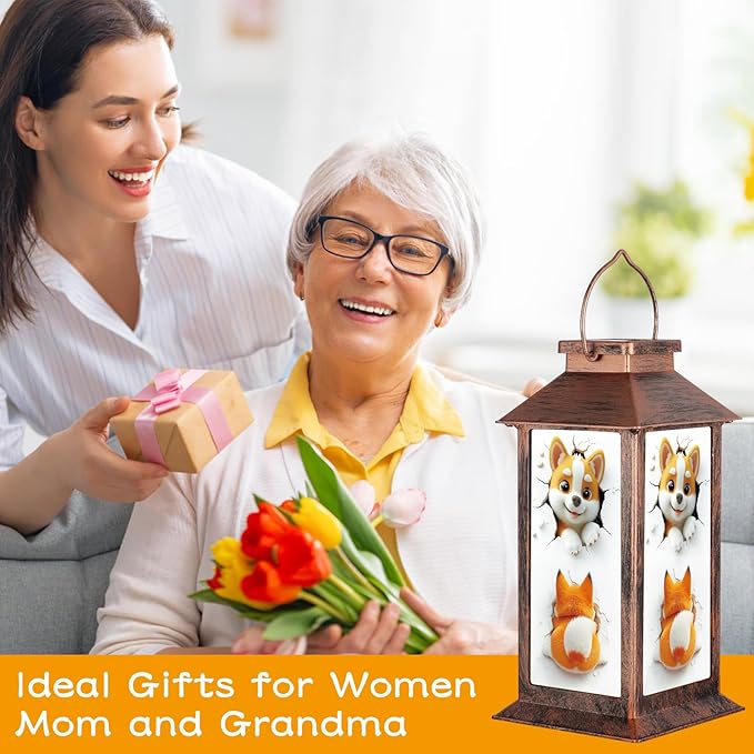 Pawatee Solar Hanging Lanterns, Bronze, Cat Style, LED, Waterproof, Perfect for Outdoor Decor, Patio, Lawn, Porch