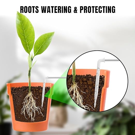 Raddy WS-6 Automatic Plant Waterer, Indoor Plant Watering System for 15 Potted Plants, Programmable Water Timer with LCD Display, USB Power, Water Shortage Alarm for Balcony Greenhouse