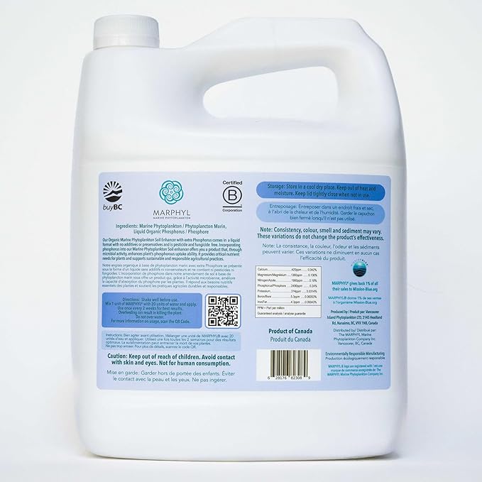 MARPHYL Organic Liquid Phosphate Soil Enhancer. Phosphorus Fertilizer for Garden, Flowers, Vegetables, Succulents, Bamboo, Hydroponics 16.9 oz