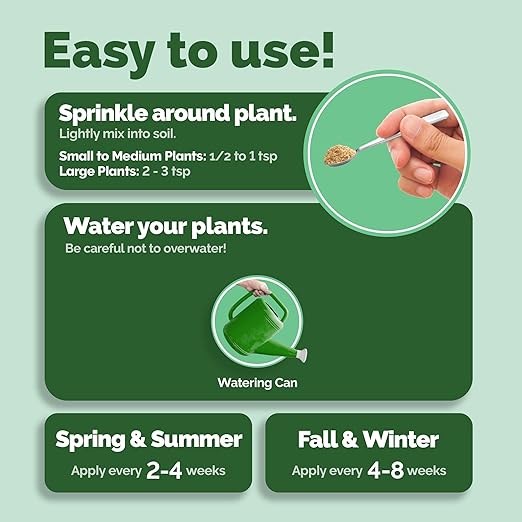 Organic Monstera Plant Food, Slow Release Dry Granular Fertilizer for Monstera and Philodendron, Tropical Plant Food (6 Ounces)