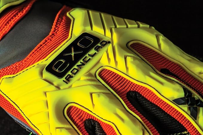 Ironclad mens Work Gloves EXO Hi Viz ImpactXX Large, Hi-viz Yellow & Orange, 2X-Large Pack of 1 US