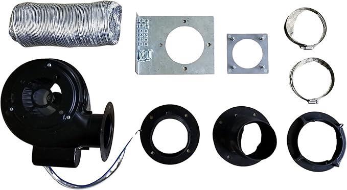 Farm Plastic Supply - Greenhouse Inflation Fan - 60hz, AC110V, 12W - Greenhouse Blower Fan for Insulation, Temp Control, Climate Control