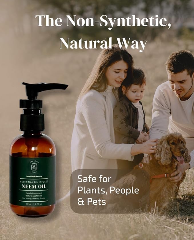 Neem Oil for Plants Refill (Makes 30 Spray Bottles, 480 fl oz) Infused with Lavender, Peppermint & Rosemary Essential Oils (2.7 fl oz)