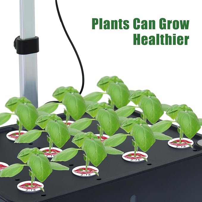 Hydroponic Seed Pod Label Sitckers, Dryades 150PCS PVC Plant Grow Basket Stickers for Marking Plants and Understanding Plant Growth (38mm)