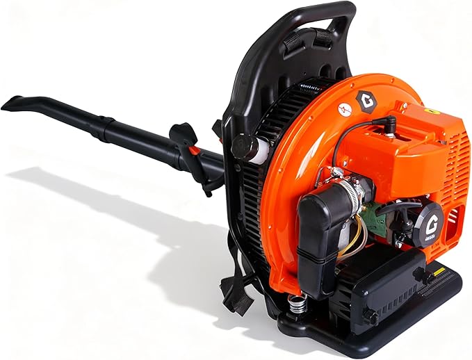 66CC Backpack Blower, 4-HP 2-Cycle Gas Leaf Blower with 880 CFM & 320 MPH, Backpack Leaf Blower, Powerful Clearing Performance for Wet Leaf & Debris Clean & Snow Removal
