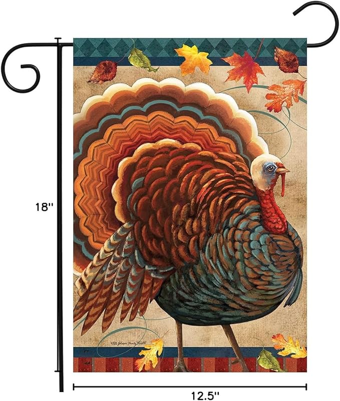 Briarwood Lane Fall Turkey Garden Flag