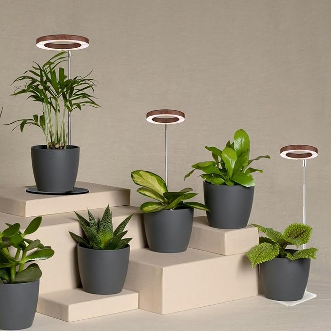Plant Grow Light,Yadoker LED Growing Light Full Spectrum for Indoor Plants,Height Adjustable, Automatic Timer, 5V Low Safe Voltage,Idea for Small Plant Light