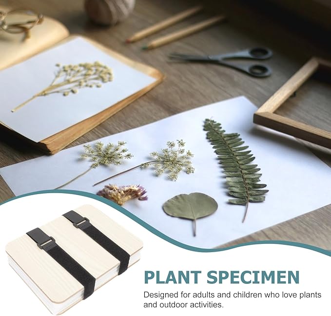 CHICAMPERA Fruit and Plant Leaf Press Set for DIY Specimen Making, A5 Size Plant Pressing Tool for Dried Flowers and Fruits, Arts Crafts Kit for Botanical Pressing and Herbarium Creation