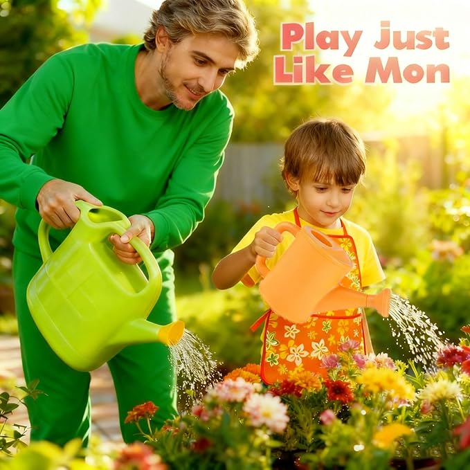 Hummigoo Kids Gardening Tools Set, 13 Pcs Gardening Kit with Apron & Tote Bag, Outdoor STEM Toys, Gardening Gifts for Toddlers Ages 3-7