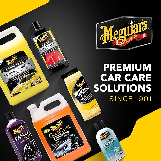 Meguiar's Hot Shine Tire Foam, High Gloss Tire Shine That Cleans, Shines, and Protects in One Step, Deep, Black Shine with Conditioners and UV Protection, Best Gifts for Car Lovers, 19 Oz Aerosol