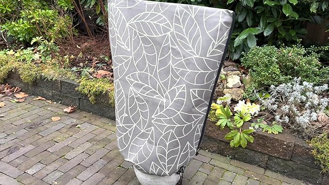 UB-STORE Plant Covers Freeze Protection 24"x32" in 4 Pack | Brown Winter Frost Blankets for Outdoor Plants | Reusable Garden Cover Bags with Zipper Drawstring | Cold Weather Shrub Protection Cloth