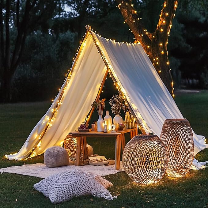 JMEXSUSS 300 LED Fairy Lights Plug in, 99 ft 8 Modes Remote Control Twinkle String Lights with Wheel, Warm White Christmas Lights Indoor Outdoor Waterproof for Bedroom Christmas Decor