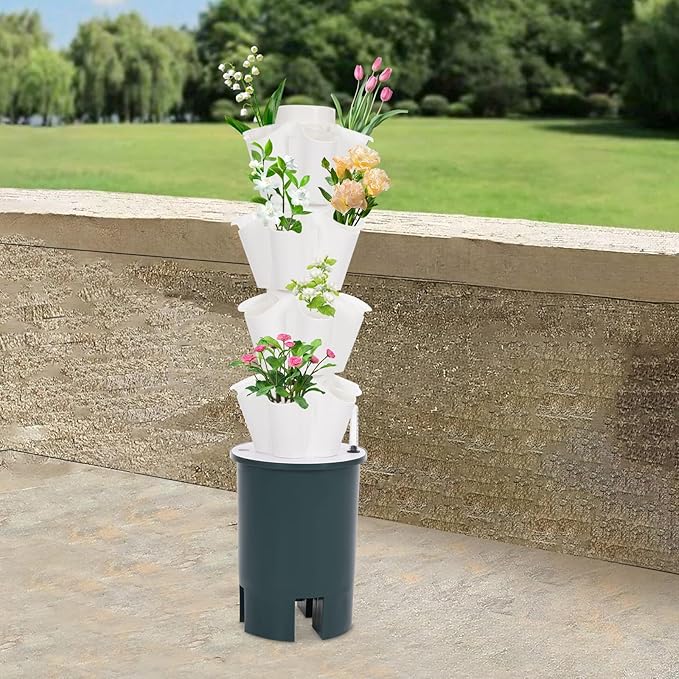 Hydroponics Growing System Kit, 20-Hole Vertical Garden Herb Garden Planter Indoor Kit, Large Hydroponic Growing System for Plants Herb Vegetable