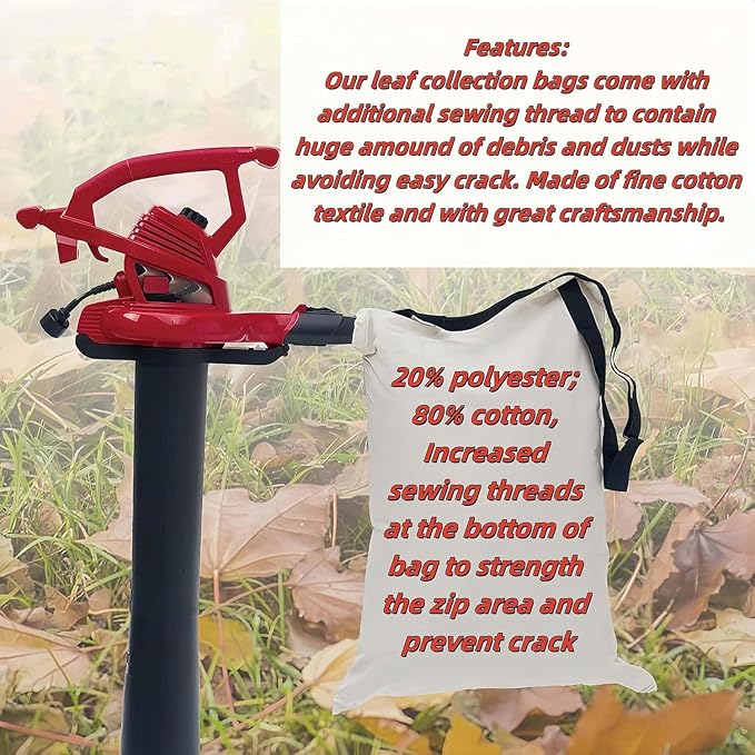 127-7040 Leaf Blower Vac Bag Fits Toro 137-2336 108-8994 Leaf Blower Fits Model 51436 51563 51581 51594 51599 51609 51619 51621